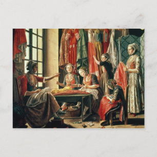 The Couturier's workshop, Arles, 1760 Postcard