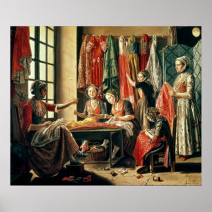 The Couturier's workshop, Arles, 1760 Poster