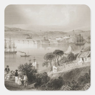 The Cove of Cork , County Cork, Ireland Square Sticker