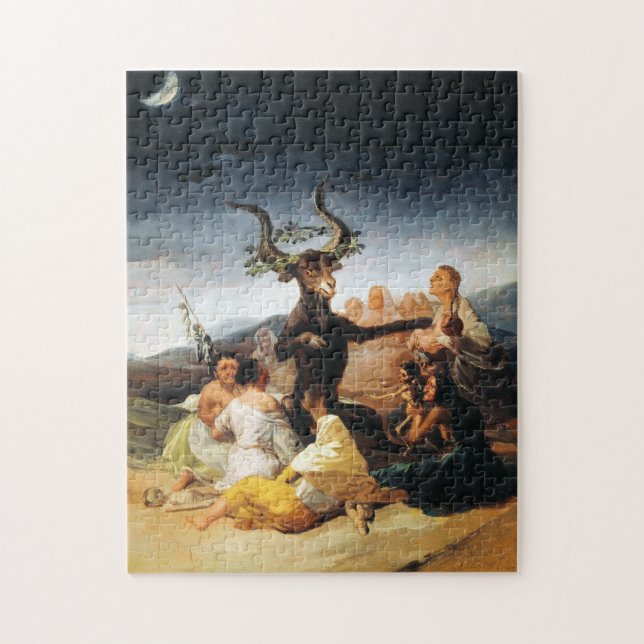 The Coven Francisco José de Goya masterpiece paint Jigsaw Puzzle (Vertical)