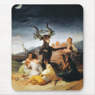 The Coven Francisco José de Goya masterpiece paint Mouse Pad