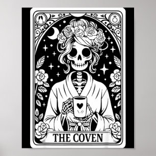 The coven skeleton wedding bachelorette gothic poster