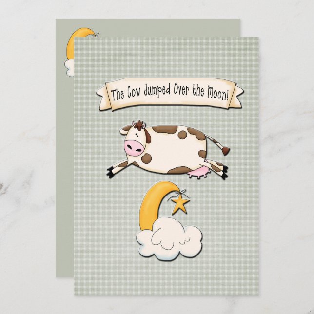 The Cow Jumped Over the Moon Announcement (Front/Back)
