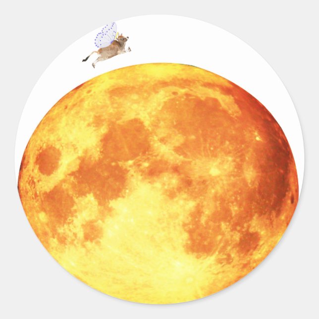 The Cow Jumped Over The Moon Envelope Seals (Front)