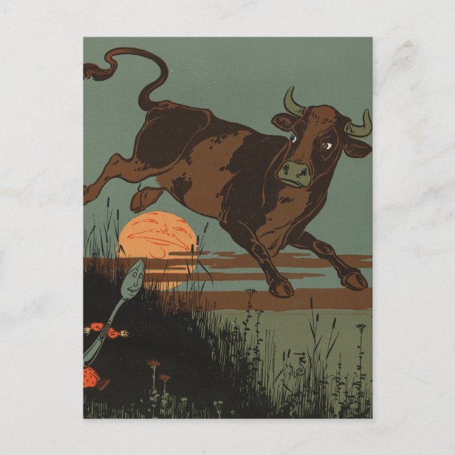 The Cow Jumped Over the Moon Postcard (Front)