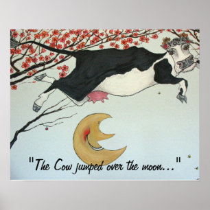 The Cow jumped over the Moon Print