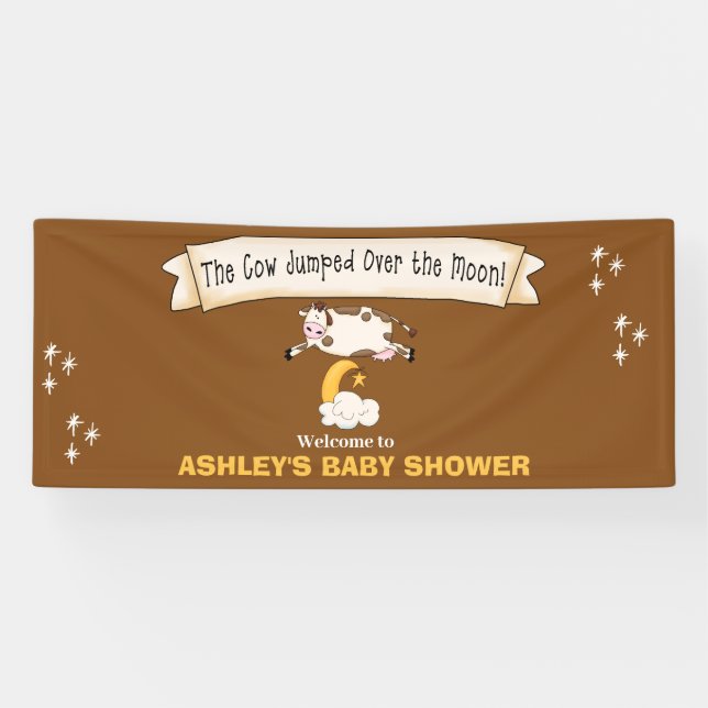 The Cow Jumped Over the Moon Welcome  Banner (Horizontal)