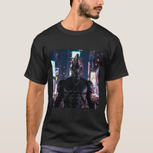 The Cowary Blue Lightning Hunter Sticker T-Shirt
