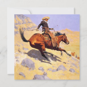 The Cowboy (by Frederic Remington) Card