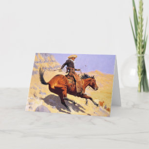 The Cowboy (by Frederic Remington) Card