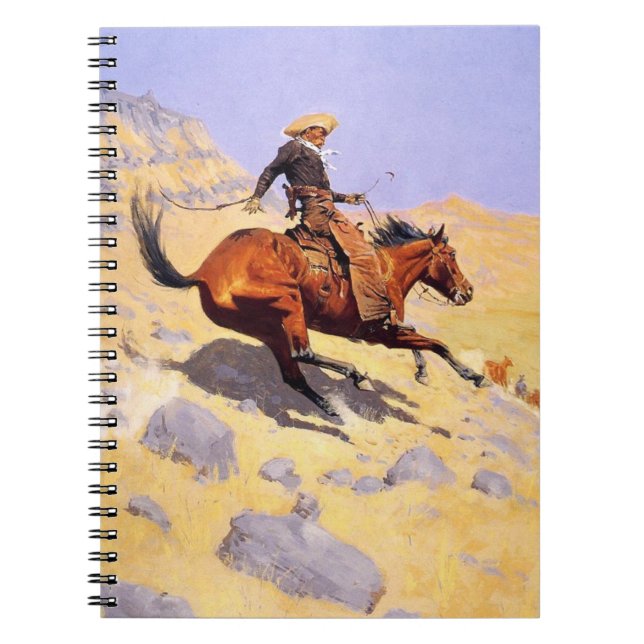 The Cowboy (by Frederic Remington) Notebook (Front)