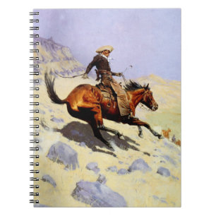 The Cowboy by Remington, Vintage Cavalry Military Notebook