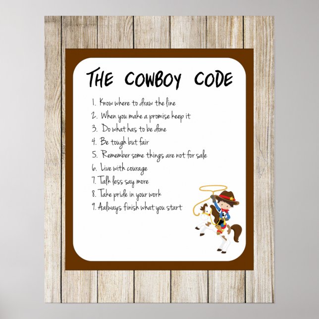 The Cowboy Code Poster (Front)