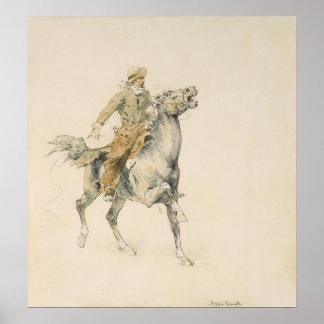 The Cowboy, Frederic Remington Poster (Front)