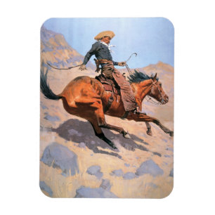 The Cowboy (oil on canvas) Magnet