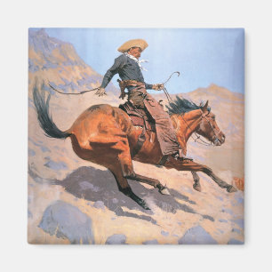 The Cowboy (oil on canvas) Magnet