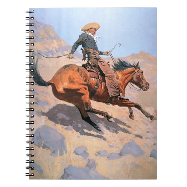 The Cowboy (oil on canvas) Notebook (Front)
