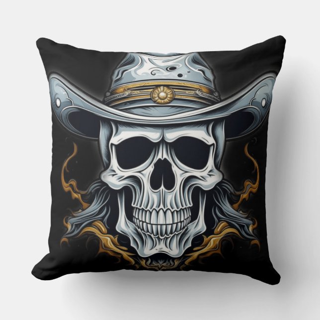 The Cowboy Skeleton Cushion (Front)