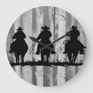 THE COWBOY WAY WALL CLOCK