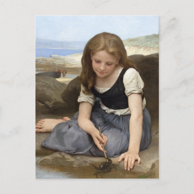 The Crab by William-Adolphe Bouguereau Postcard (Front)