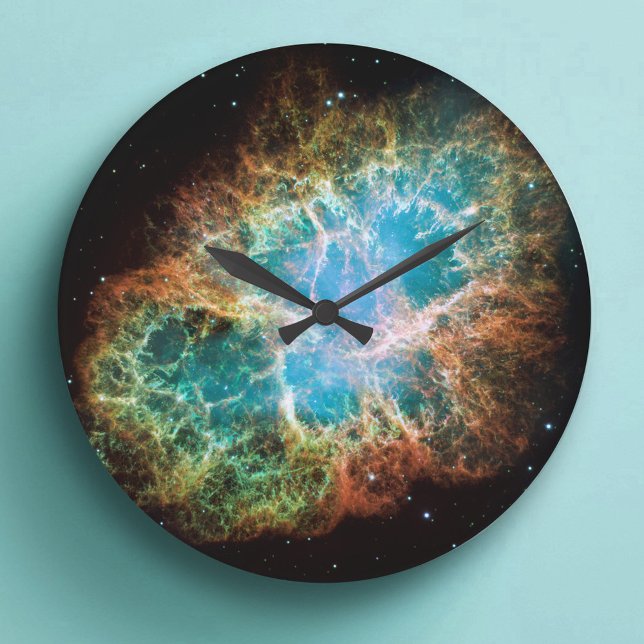 The Crab Nebula Celestial Space Photo Large Clock (The Crab Nebula Celestial Space Photo Large Clock)
