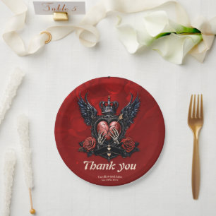 The Cracked Heart: A Gothic Epos. Paper Plate