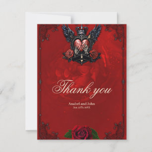 The Cracked Heart: A Gothic Epos. Thank You Card
