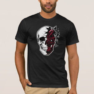 The Cracked Soul - Edgy Skull Streetwear T-Shirt