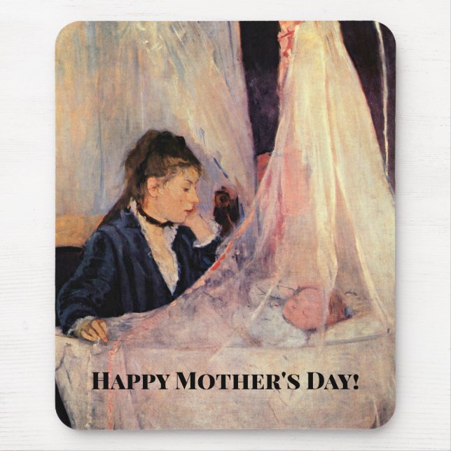 The Cradle, famous painting, Mouse Pad (Front)