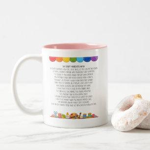 The Craft hoarders Hymn - funny crafter gift Two-Tone Coffee Mug