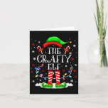 The Crafty Elf Funny Xmas Elf Matching Family Chri Card<br><div class="desc">The Crafty Elf Funny Xmas Elf Matching Family Christmas</div>