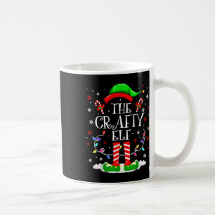 The Crafty Elf Funny Xmas Elf Matching Family Chri Coffee Mug