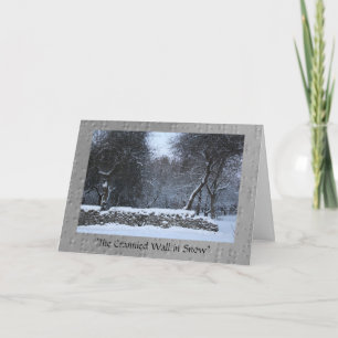 The Crannied Wall in Snow Card