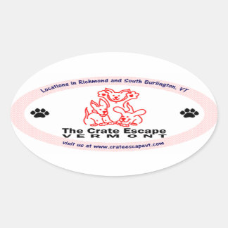 The Crate Escape Oval Sticker