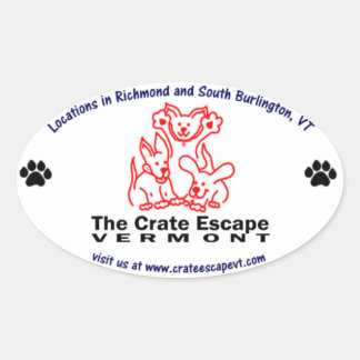 The Crate Escape Oval Sticker