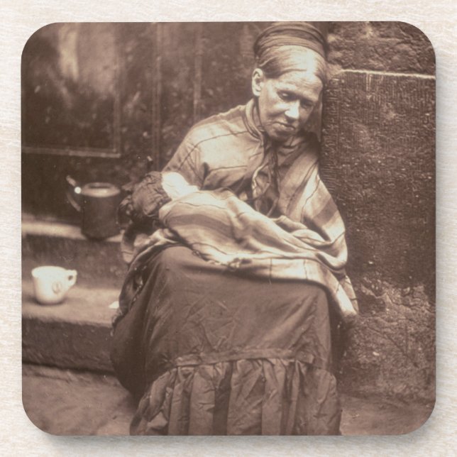 The Crawlers, from 'Street Life in London', 1877-7 Coaster (Front)