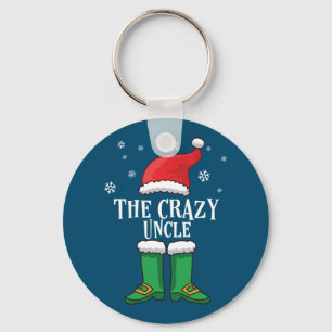 The Crazy Uncle - Matching Family Christmas Elf  Key Ring