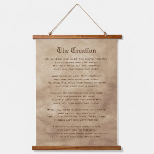 The Creation Dog Poem Hanging Tapestry