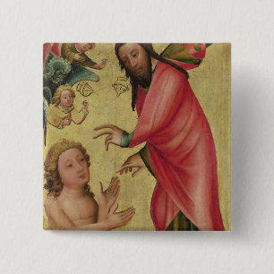 The Creation of Adam 15 Cm Square Badge