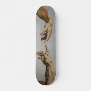 " The Creation of Adam" by Leonardo da Vinci Skateboard