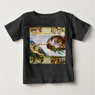 The Creation of Adam by Michelangelo Baby T-Shirt