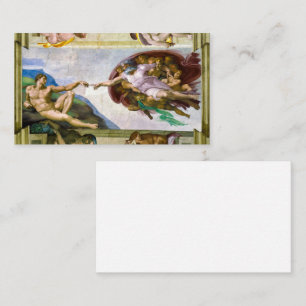 The Creation of Adam by Michelangelo Business Card