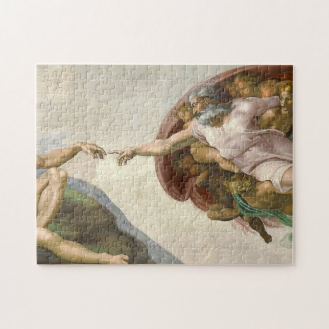 The Creation of Adam by Michelangelo Jigsaw Puzzle (Horizontal)