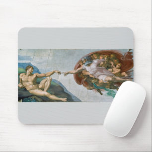 The Creation of Adam (c. 1511) Michelangelo Mouse Pad