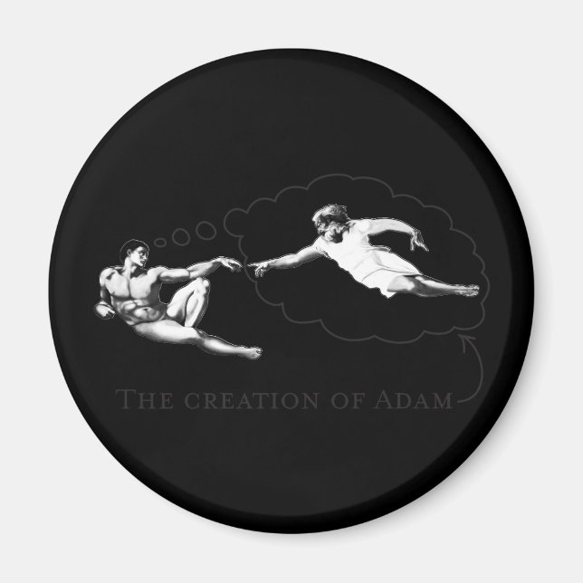 The Creation of Adam (god) Magnet (Front)