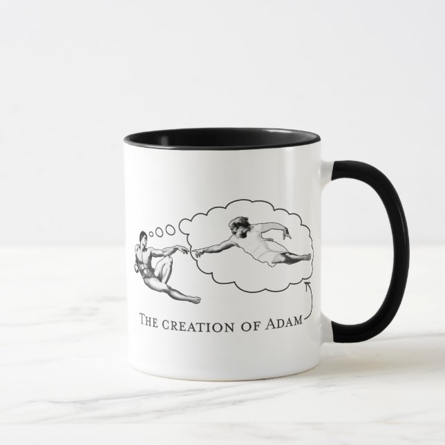 The Creation of Adam (god) Mug (Right)