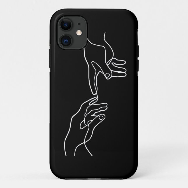 The Creation of Adam hands, Michelangelo  Case-Mate iPhone Case (Back)