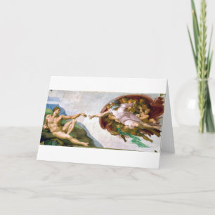 The Creation of Adam, Michelangelo, 1508-1512 Card