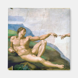 The Creation of Adam, Michelangelo, 1508-1512 Magnet