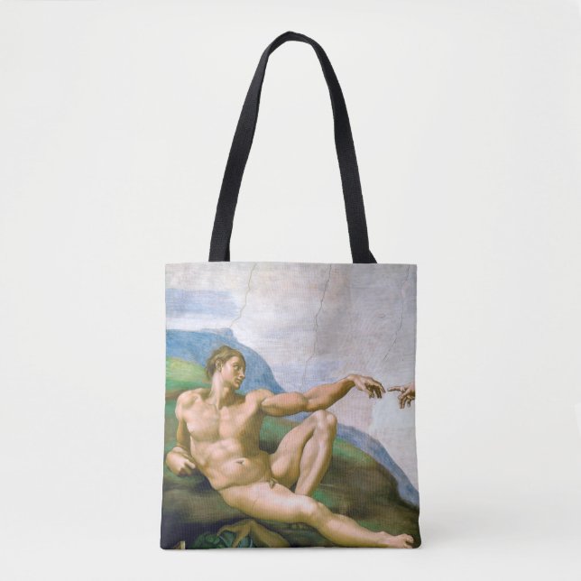The Creation of Adam, Michelangelo, 1508-1512 Tote Bag (Front)